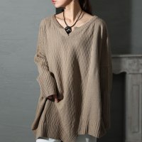 Sawa a la mode/サワアラモード Sawa a la mode レディース トップス ニット セーター 変形 長袖 ジャガード/505740249
