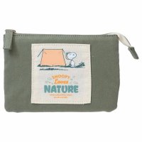 cinemacollection/スヌーピー コスメポーチ 3ポケットポーチ GR SNOOPY Lovers NATURE ピーナッツ マリモクラフト 化粧ポーチ キャラクター グッズ /505740462