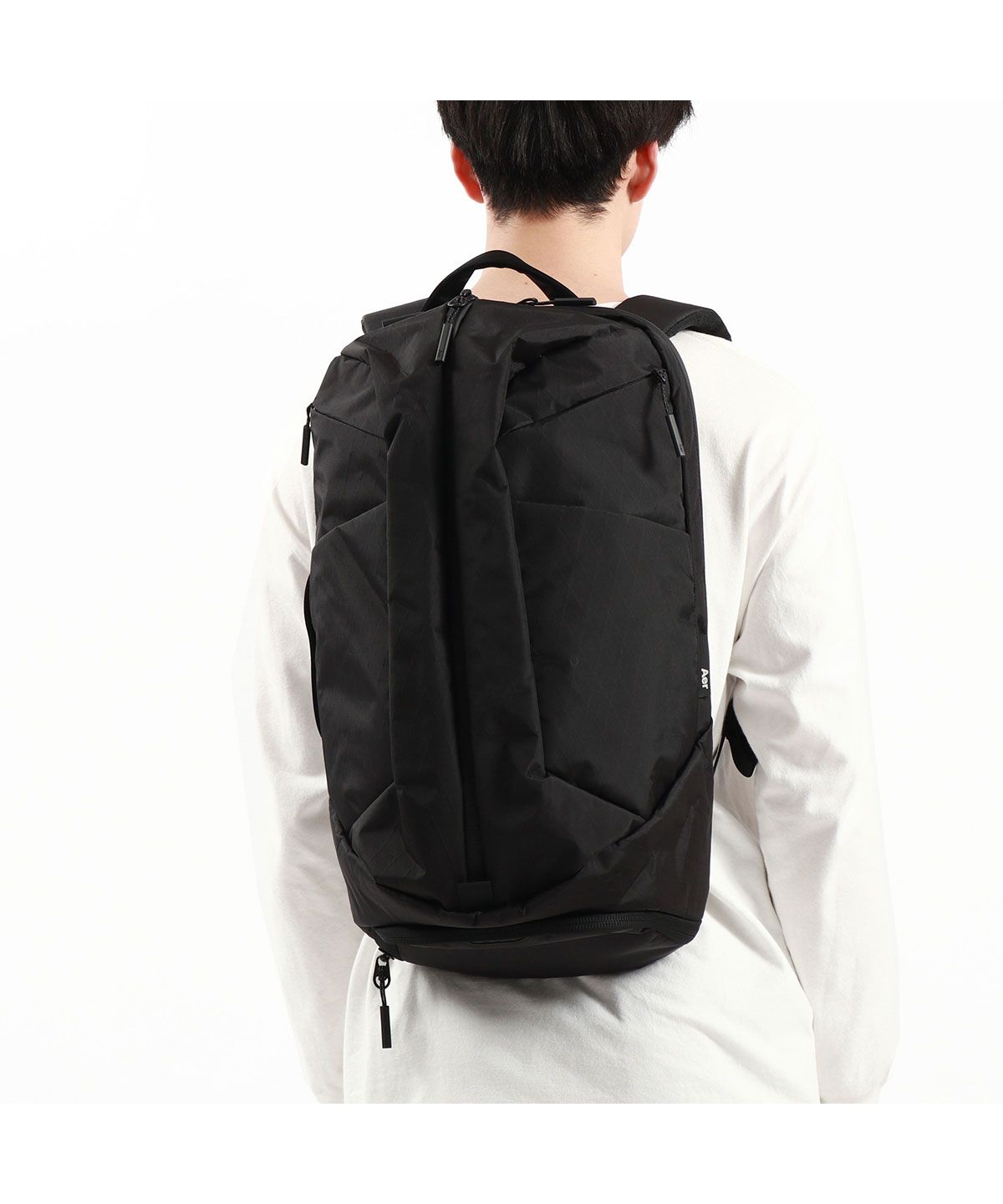 【Aer】エアー　リュック　美品　黒　ナイロン　バックパック　PC 通勤鞄