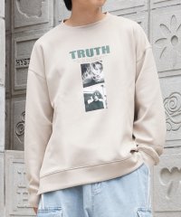 1111clothing/◆アートフォト 段ボールニット プルオーバー◆ オーバーサイズ スウェット メンズ  ビッグトレーナー レディース ビッグスウェット トレーナー トップス 長袖/505742482