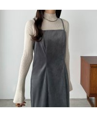 callautia/カラウティア callautia callautia ベロア調Iラインキャミワンピース/505068271