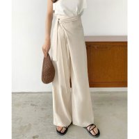 callautia/カラウティア callautia ラップリネン混ワイドパンツ/505389168