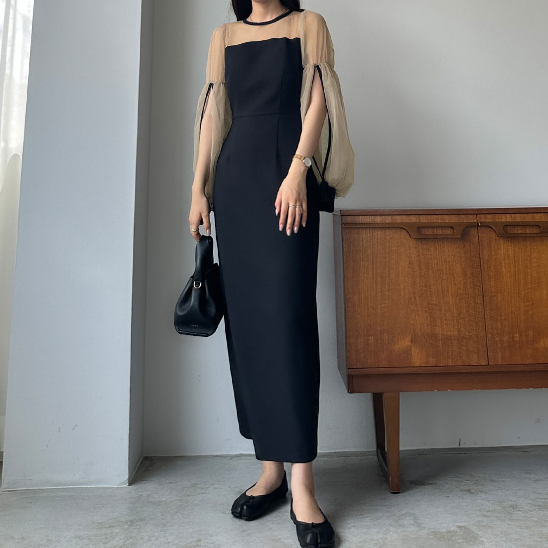 セール 15%OFF】ルエレ Louere Louere チュールボリューム袖