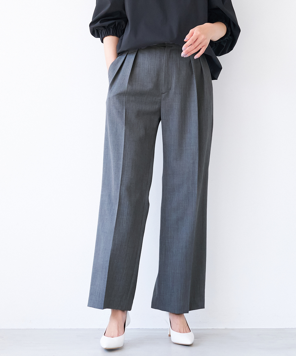 【美品】マイカアンドディール MICA&DEAL one tuck pants MICA&DEAL マイカアンドディール ワンタックパンツ クロップド