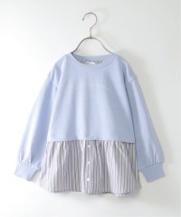 ikka kids/シャツフェイクレイヤード裏毛プルオーバー（120〜160cm）/505660561