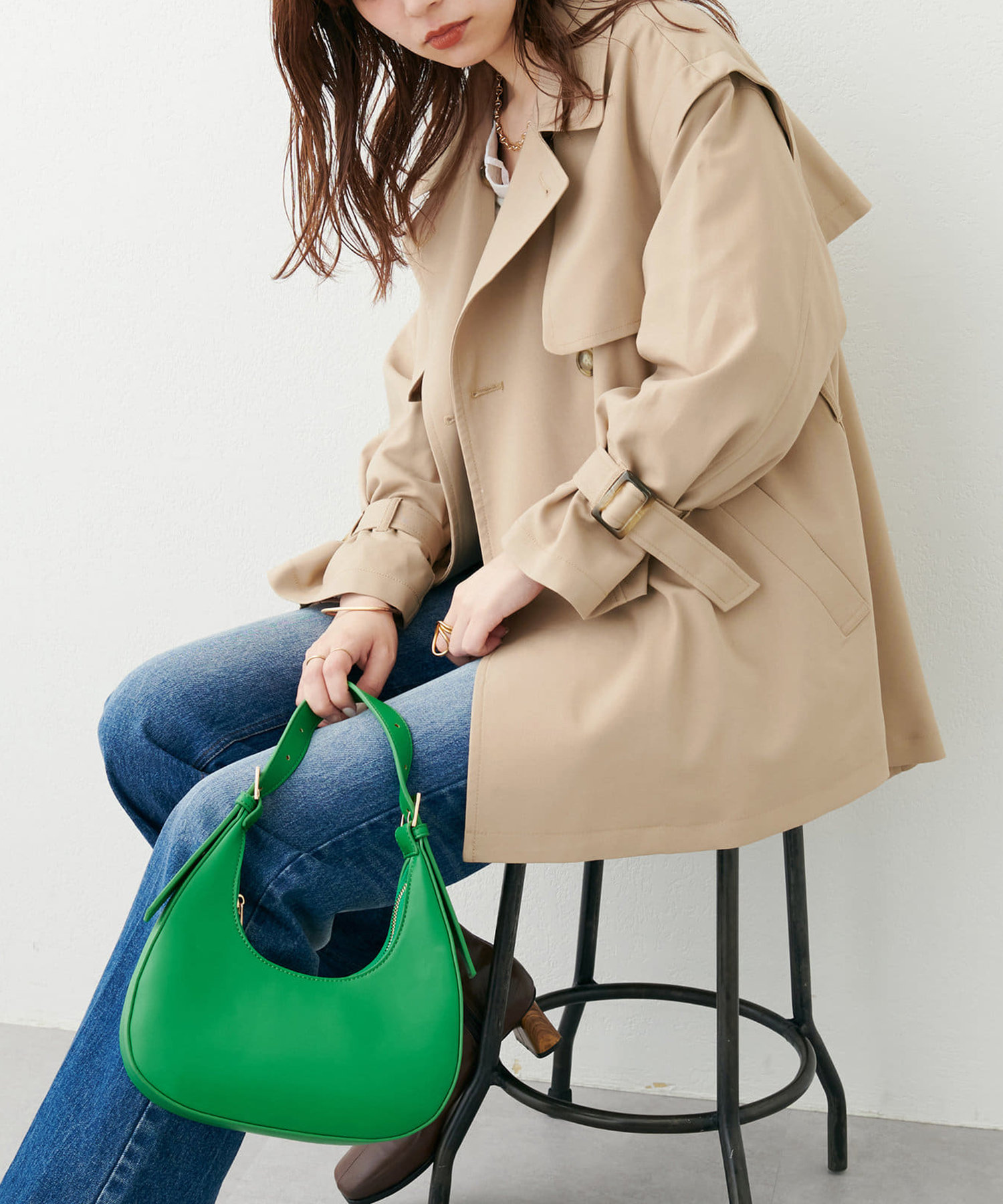 クーポン】【セール 50%OFF】【natural couture】袖取れるケープ クーポン】【セール 50%OFF】【natural couture】袖取れるケープ