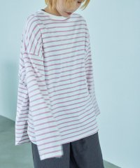 Fashion Letter/Fashion Letter ファッションレター オーバーサイズ ボーダー ロングTシャツ ロンT カットソー トップス ルーズシルエット ロングスリーブ 長袖/505742774