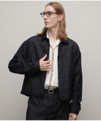 Schott/DENIM LEATHER COMBI G－JACKET "BULKY"/デニム レザーコンビ Gジャン "バルキー/505743733