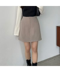 callautia/カラウティア callautia callautia ステッチミニスカート（ペチパンツ付き)/505474645
