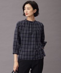 J.PRESS LADIES（LARGE SIZE）/TW ストライプ＆チェック カットソー/505648981