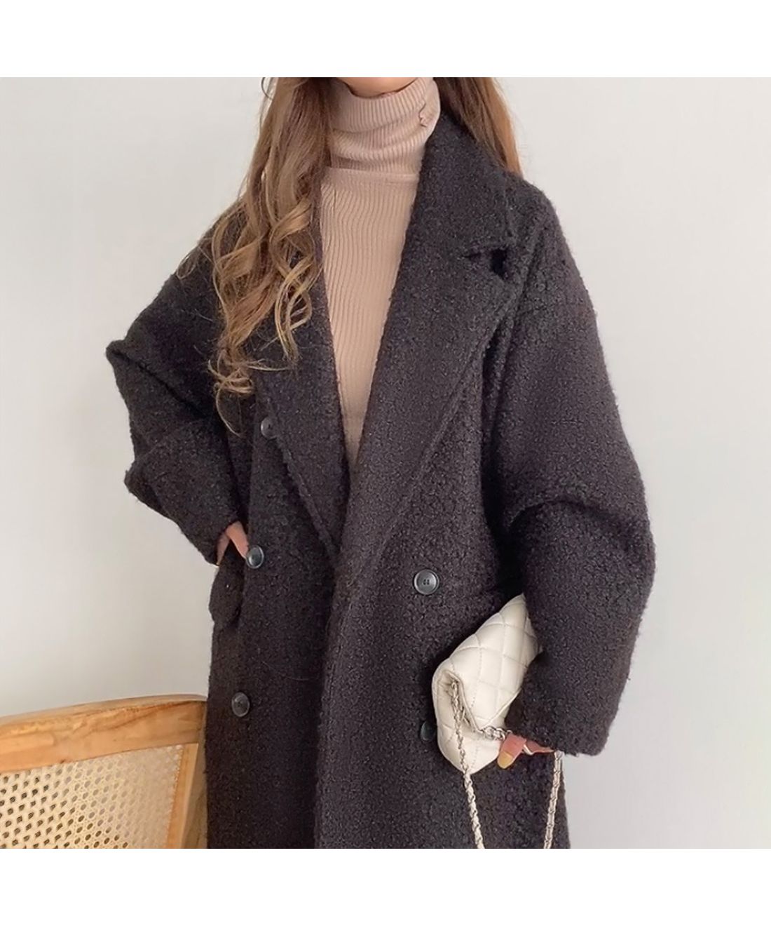セール15%OFF】FILLOU ループツイードダブルロングコート(505676389