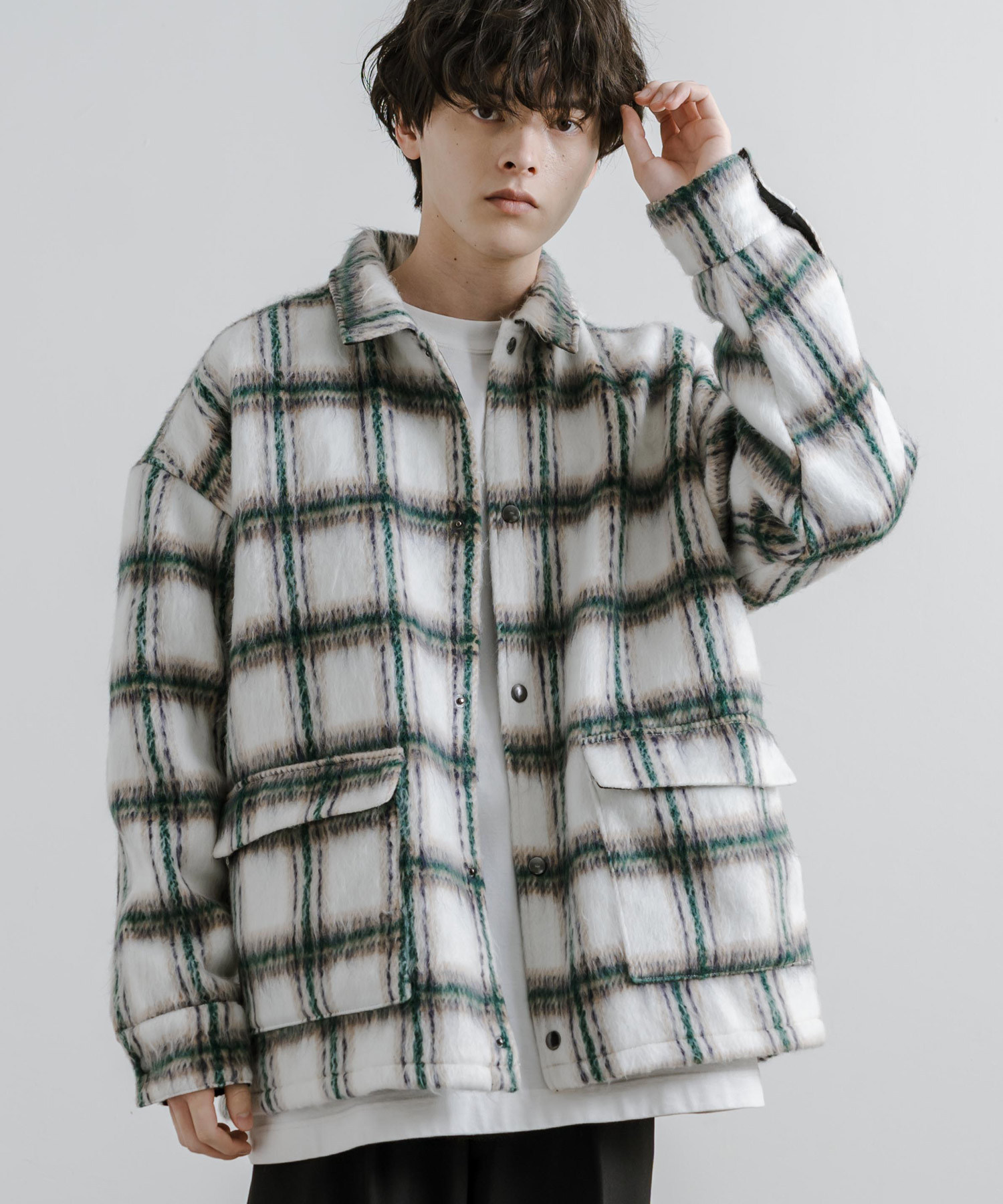 ロッキーモンロー Rocky Monroe シャツジャケット チェック