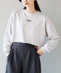 e-zakkamaniastores/クロップド ロゴ刺繍 プルオーバー/505746668