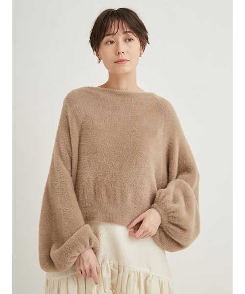 セール】【emmi atelier】フェザーヤーンニットプルオーバー(505746811