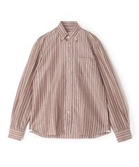 TOMORROWLAND BUYING WEAR/ERRICO FORMICOLA LUCA コットン リネン ストライプ ボタンダウンシャツ/505747480