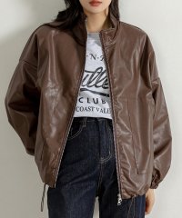 TeddyShop/テディショップ Teddyshop レディース バルーンスリーブフェイクレザーライダースジャケット/505256991