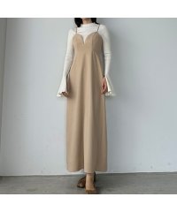 Louere/ルエレ Louere Louere ピーチスキンビスチェキャミワンピース/505489649