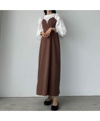 Louere/ルエレ Louere Louere ピーチスキンビスチェキャミワンピース/505489649