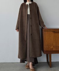 Louere/ルエレ Louere Louere シャギーノーカラーコクーンロングコート/505646408