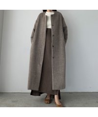 Louere/ルエレ Louere Louere シャギーノーカラーコクーンロングコート/505646408