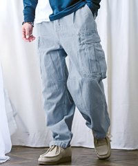 LUXSTYLE/ラグスタイル LUXSTYLE ワイドデニムカーゴパンツ/デニムパンツ メンズ カーゴパンツ ワイド イージーパンツ 色落ち/505748245