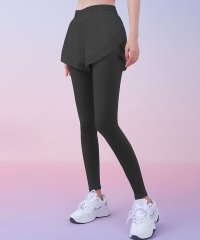 SEU/エスイーユー SEU ハイウエス重ね着風ヨガレギンスパンツ/505748929