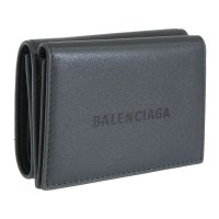 BALENCIAGA/BALENCIAGA バレンシアガ CASH MINI WALLET キャッシュ ミニ 三つ折り 財布 レザー/505749037