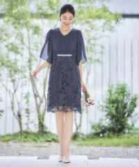 DRESS+/結婚式 ワンピース パーティー ドレス お呼ばれ 二次会 袖あり /502882402