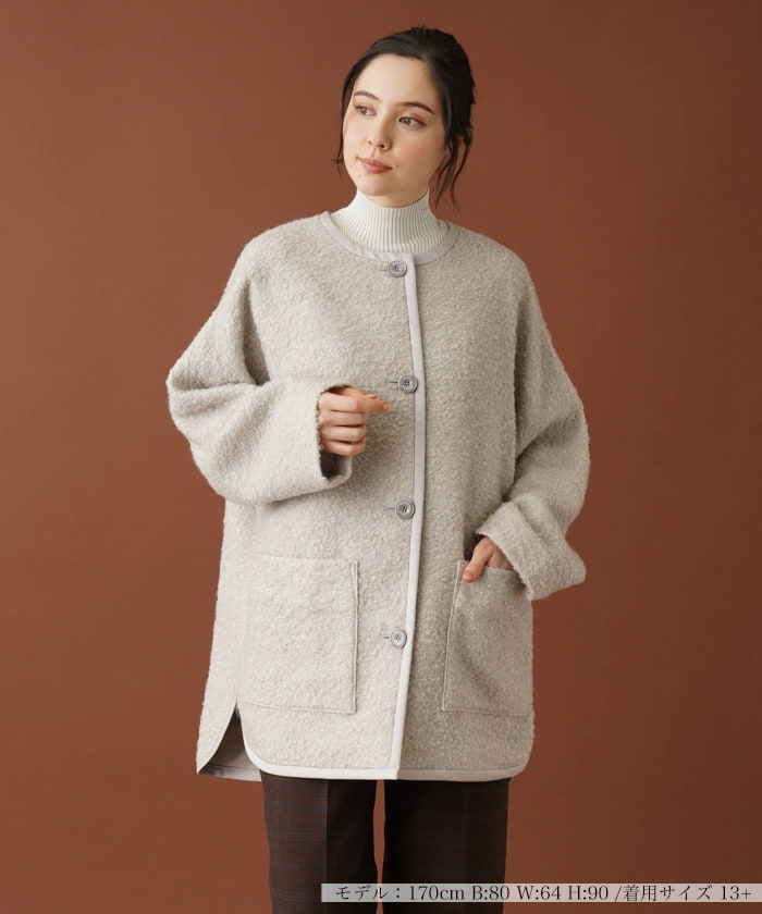 希少 ROCHAS ロシャス ウールコート ダブル 11号 ベビーアルパカ 希少 ROCHAS ロシャス ウールコート ダブル 11号 ベビーアルパカ