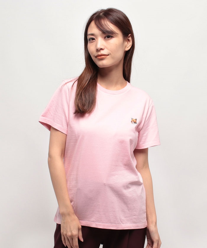 【メゾンキツネ×オランピア・ル・タン】Tシャツ /ピンク セール】【MAISON KITSUNE】メゾン キツネ フォックスヘッド