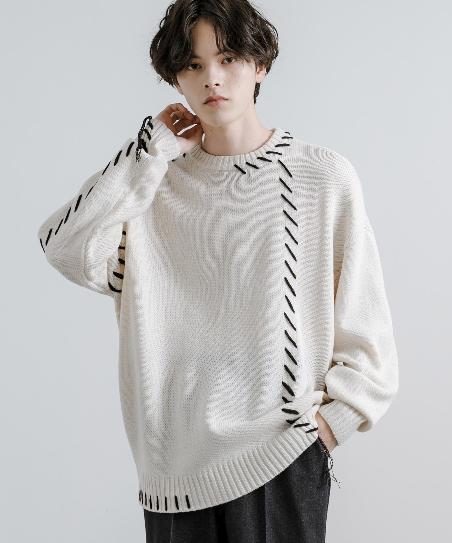 クーポン】ロッキーモンロー Rocky Monroe クルーネックニット