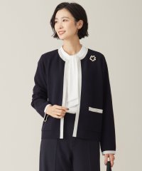 J.PRESS LADIES（LARGE SIZE）/【WEB限定カラーあり・洗える】TRIM RAYON STRETCH カーディガン/505750706