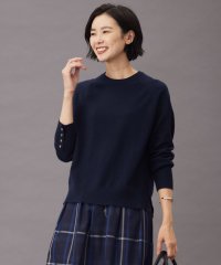 J.PRESS LADIES（LARGE SIZE）/【洗える】SEMI WORSTED WOOL クルーネック ニット/505638430