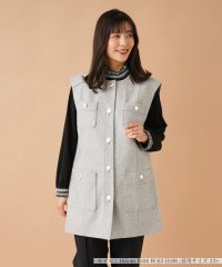 Leilian PLUS HOUSE/ノーカラーロングベスト【ROCHAS Premiere】/505652166