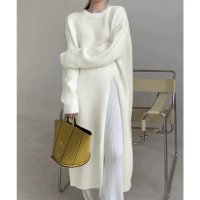 miniministore/ニットワンピース 秋冬 ディープスリット/505749390