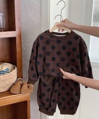 aimoha/aimoha－KIDS－ 韓国子供服 　かわいいドット模様スウェットパンツセットアップ/505750839