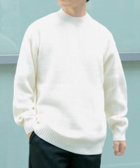 ITEMS URBANRESEARCH/マシンウォッシャブル 片畦モックネックニット/505752403