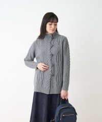 CARA　O　CRUZ/【高見え】【カシミヤ混】アランニットジャケット【MUSETTI】/505634003