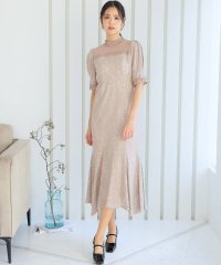 PourVous/プールヴー PourVous ミモレ丈&袖ありフォーマルチュールセレモニー結婚式パーティードレス ワンピース 20代 30代 40代/505752306