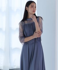 PourVous/プールヴー PourVous 結婚式パーティードレスミモレ丈七分袖レースシフォンセレモニーフォーマル ワンピース 20代 30代 40代/505752309