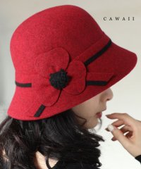 CAWAII/カワイイ CAWAII 大きな花咲くクラシカルレディハット/505753608