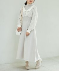 MAJESTIC LEGON/ツイードドッキングニットワンピース/505743593
