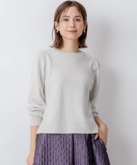 KUMIKYOKU（LARGE SIZE）/【8色展開・前後着用可】ウールカシミヤミックス パフスリーブ ニット/505755119