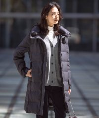 J.PRESS LADIES（LARGE SIZE）/千鳥&グレンチェック ロング ダウン コート/505755143