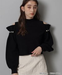 Rirandture/オープンショルダーパールトップス/505756747