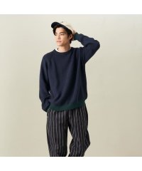 Pitta Re:)/ピッタリ Pitta Re:) 【Pitta Re:)】 配色 ニットプルオーバー/505757440