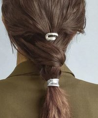 GOLDY/【GOLDY】ワイド ＆ ダブル ライン メタル セット ヘアカフ ヘアクリップ イヤリングシルバー ゴールド / 6221240/505745259