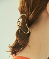 GOLDY/ゴールディ GOLDY 【GOLDY】メタル フレーム ラウンドバンス ヘアクリップ ゴールド シルバー / 6210601/505745272