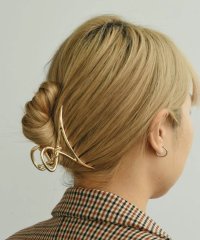 GOLDY/【GOLDY】メタル ノット フープ ヘアクリップ ゴールド シルバー / 6220701/505745273