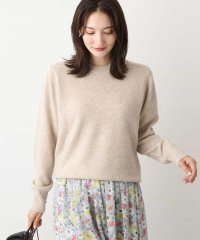 MK MICHEL KLEIN/airwoolパール調釦バックデザインニット/505757641